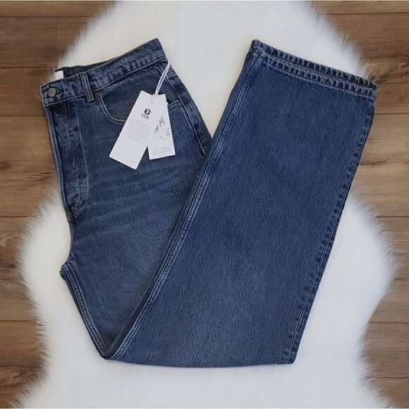 Boyish The Ziggy High Waisted Straight Leg Denim Jeans in Krush Groove NWT - Picture 10 of 11